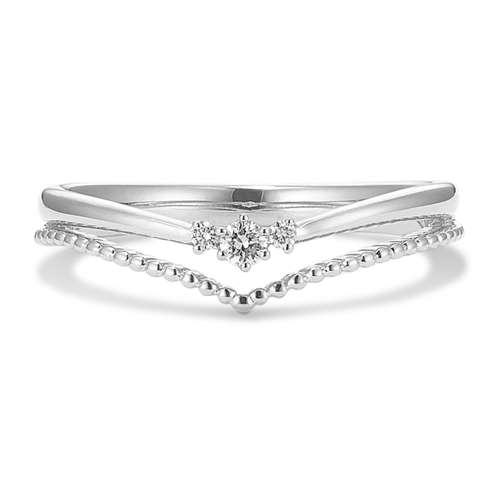 Diamond Chevron Promise Ring