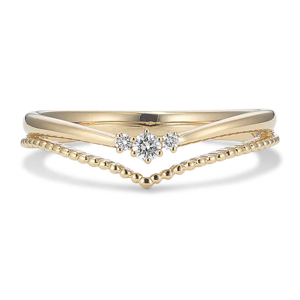 Diamond Chevron Promise Ring