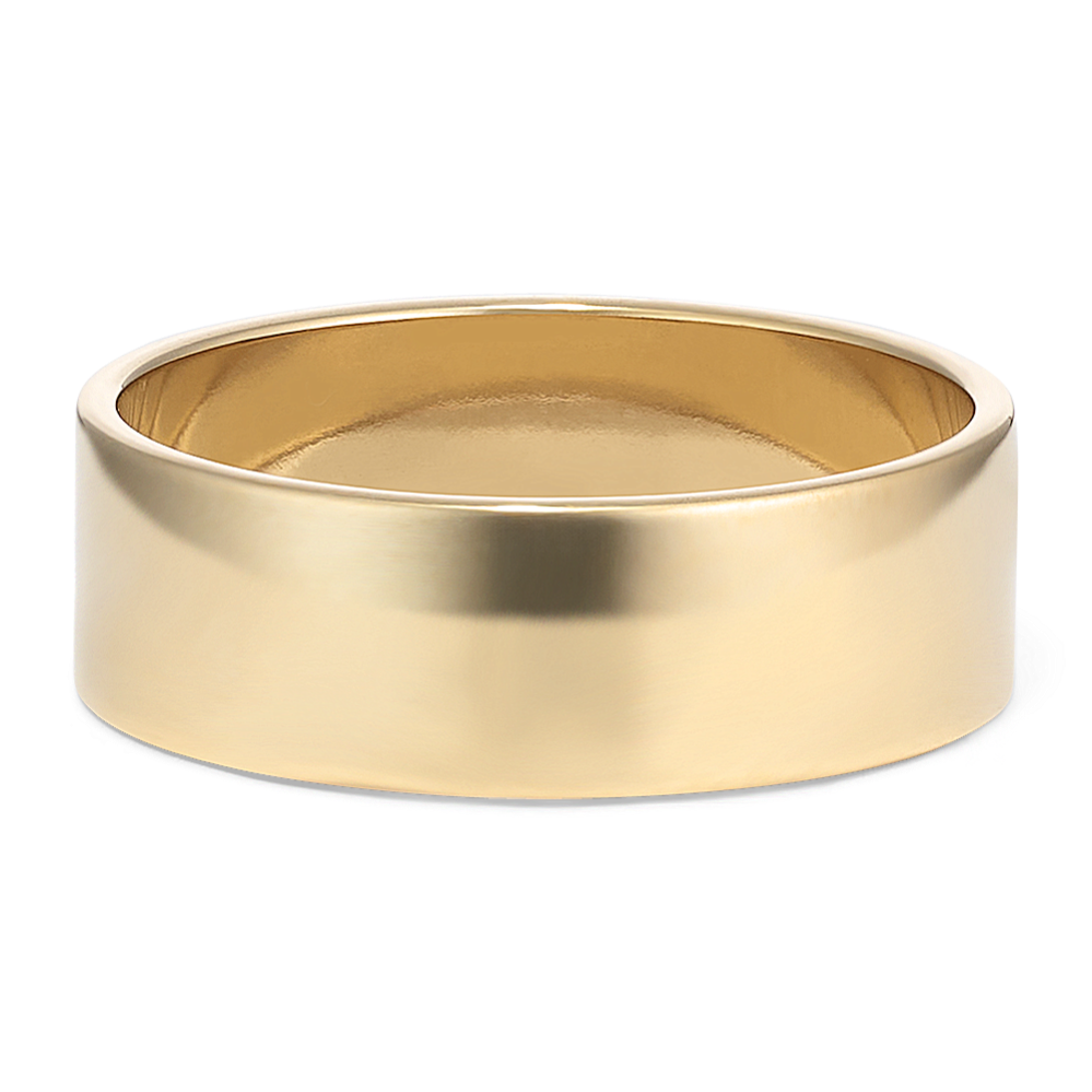 Modern 14K Yellow Gold Band (7mm)
