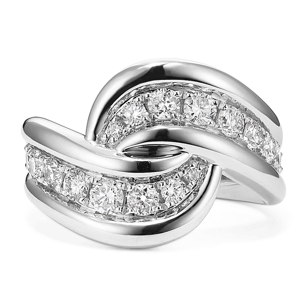 Lab-Grown Diamond Twist Ring