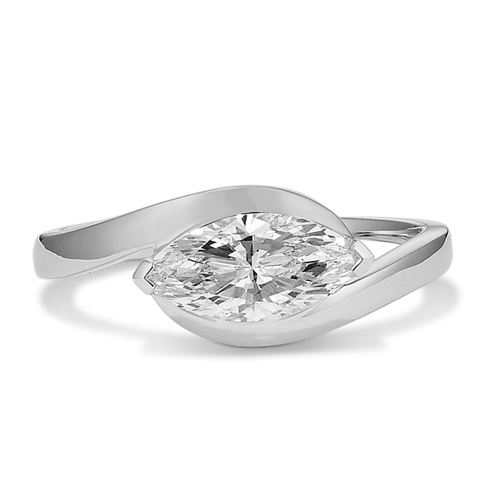 East-West Lab-Grown Diamond Ring