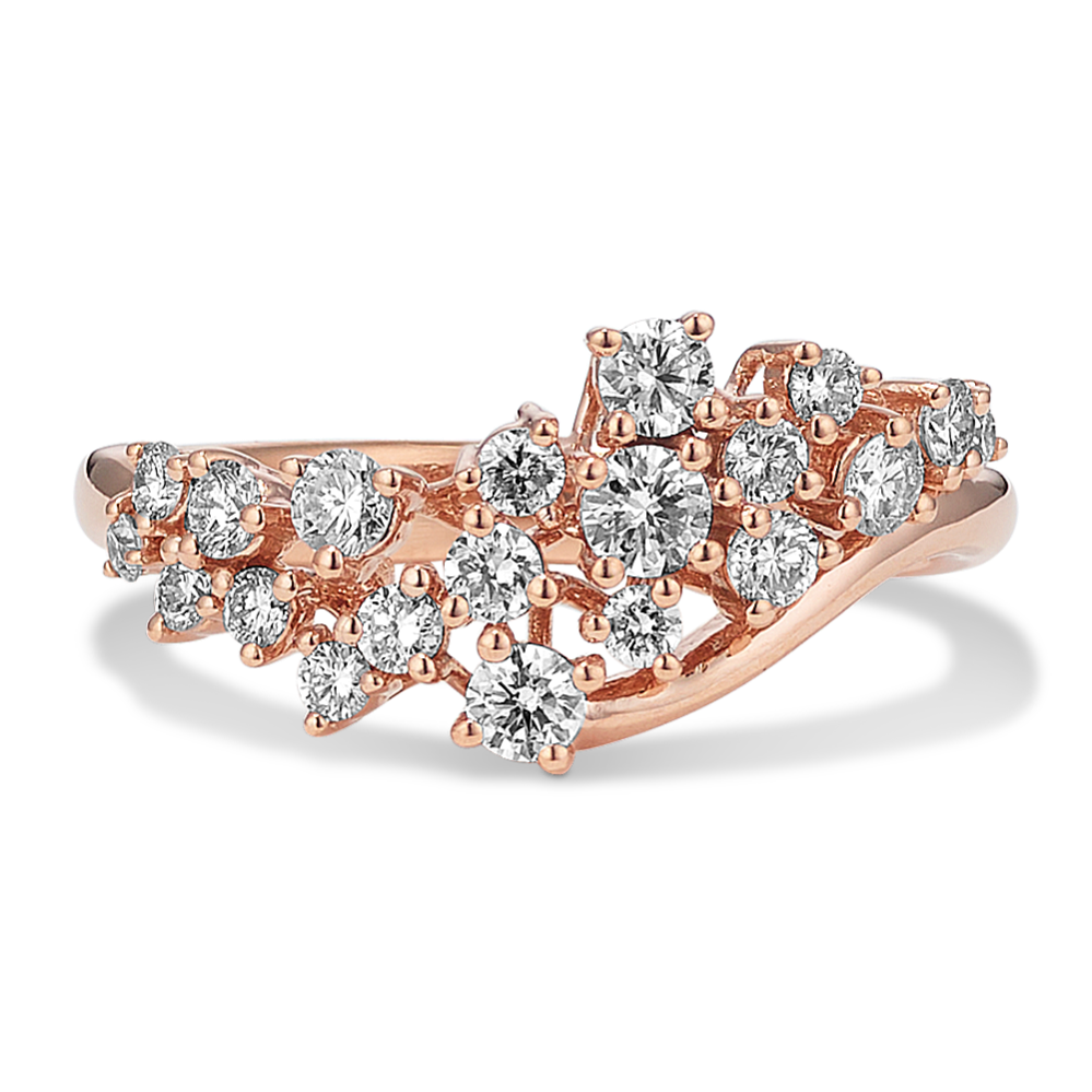 Lab-Grown Diamond Cluster Ring