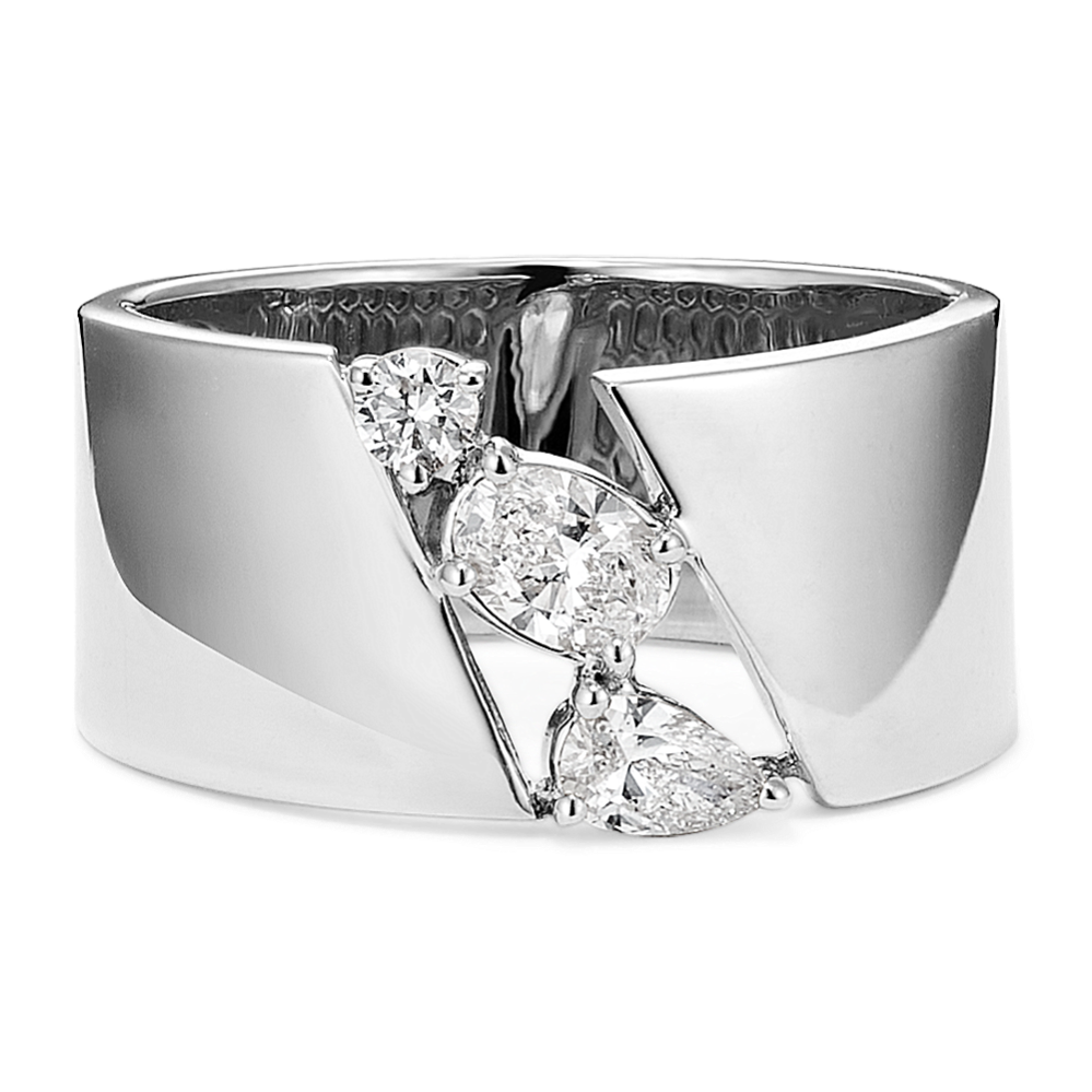 Lab-Grown Diamond Cut-Out Cigar Band