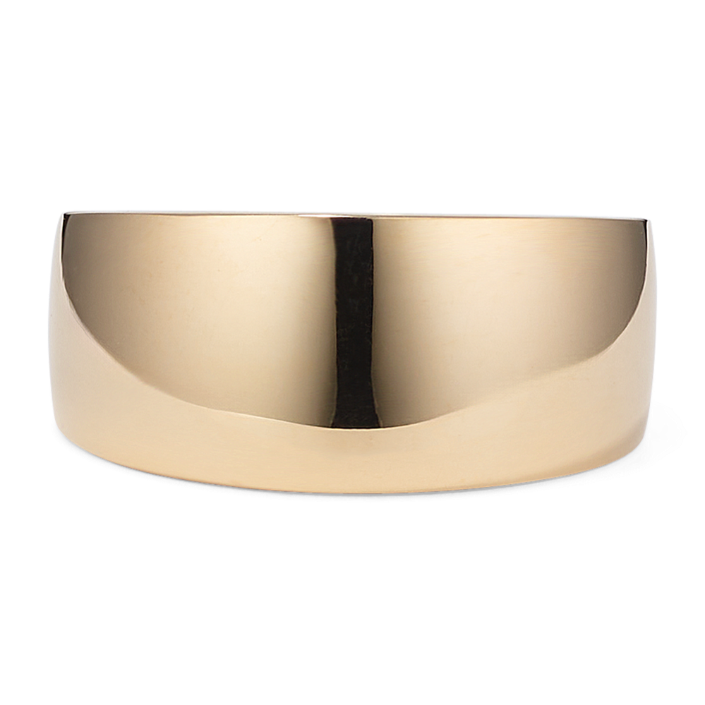 Tapered 14K Yellow Gold Cigar Band