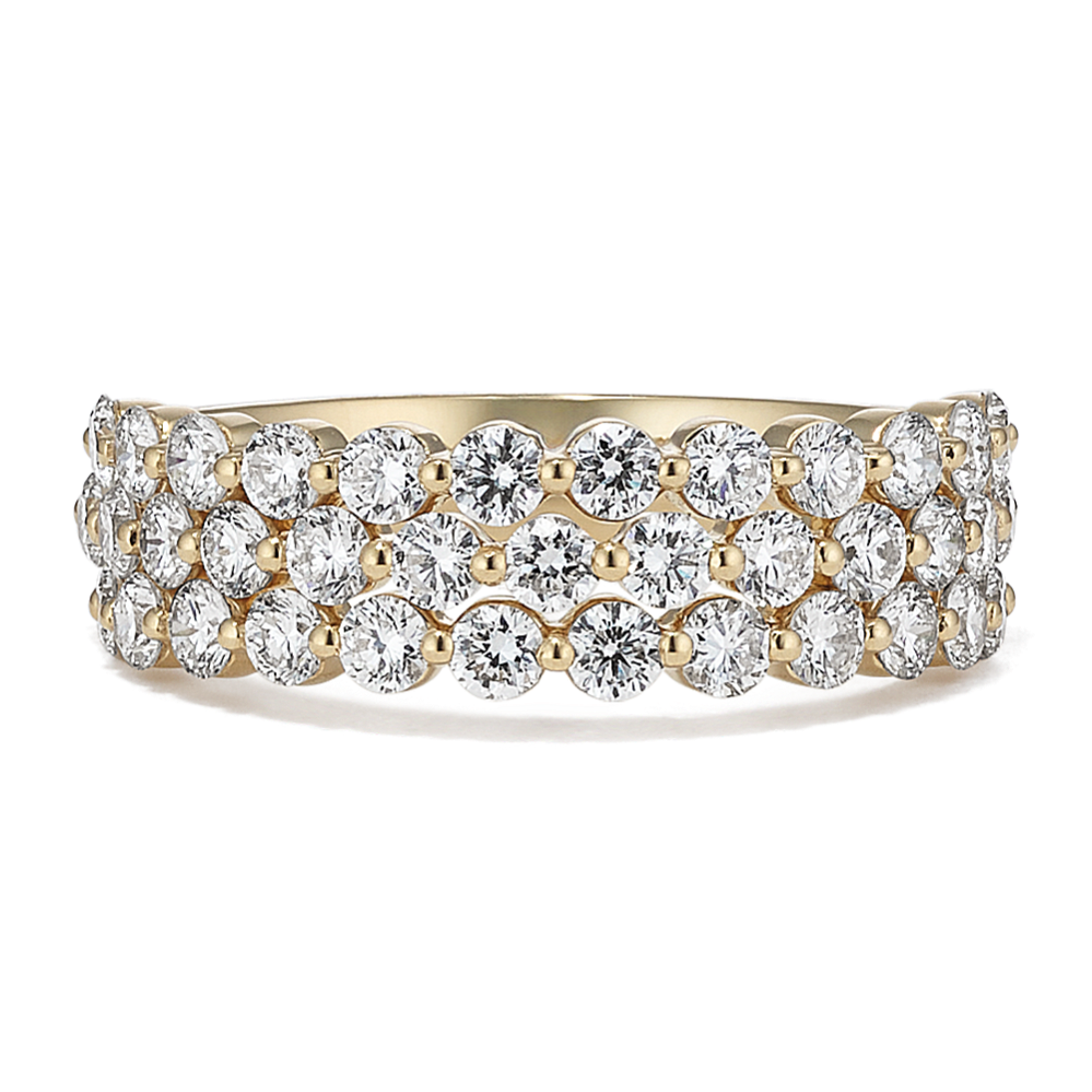 Multi-Row 1 1/2 tcw Lab-Grown Diamond Ring