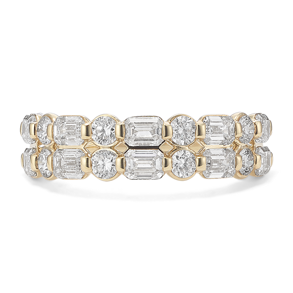 Double Row 2 tcw Lab-Grown Diamond Band
