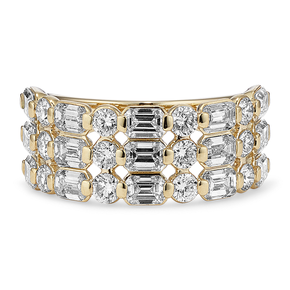 Triple Row 3 tcw Lab-Grown Diamond Band