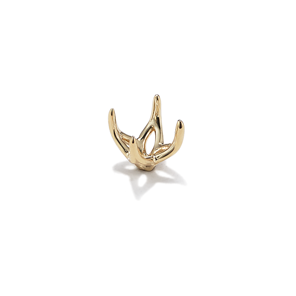 Tulip Petal Decorative Crown (Fits approx. 3.4mm Square Center Stone)