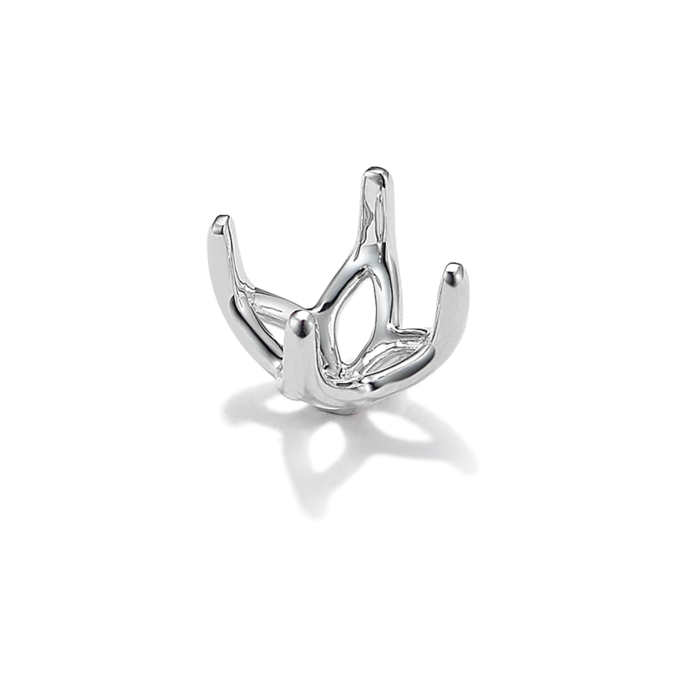 Tulip Petal Decorative Crown (Fits approx. 6.5mm Square Center Stone)