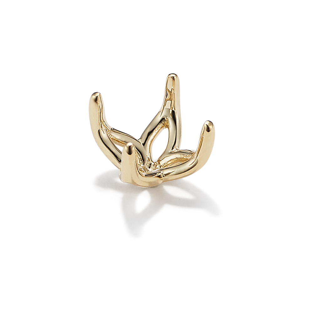 Tulip Petal Decorative Crown (Fits approx. 7.5mm Square Center Stone)