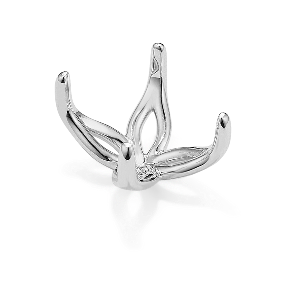 Tulip Petal Decorative Crown (Fits approx. 12x10mm Rectangle Center Stone)