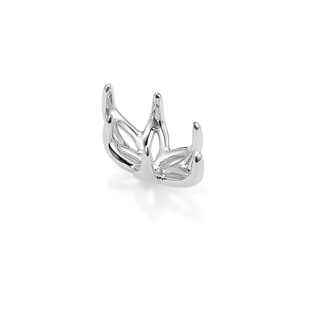 Tulip Petal Decorative Crown (Holds approx. 11x5.5mm Marquise)