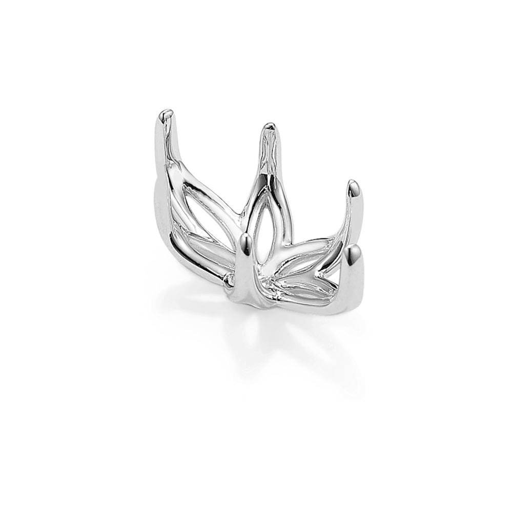 Tulip Petal Decorative Crown (Holds approx. 14x7mm Marquise)