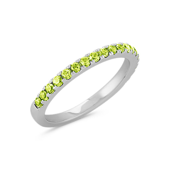 Round Peridot Stackable Ring at Shane Co.