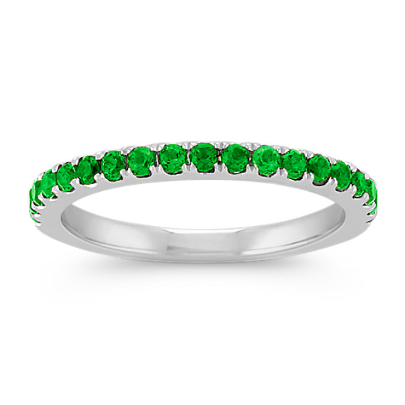 Round Tsavorite Stackable Ring at Shane Co.