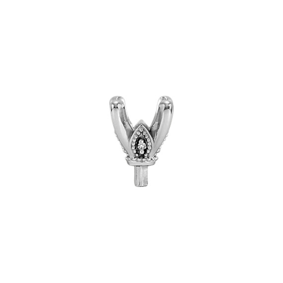 Cushion Diamond-Accented Petal Decorative Crown