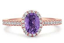 Lavender Sapphire Engagement Rings