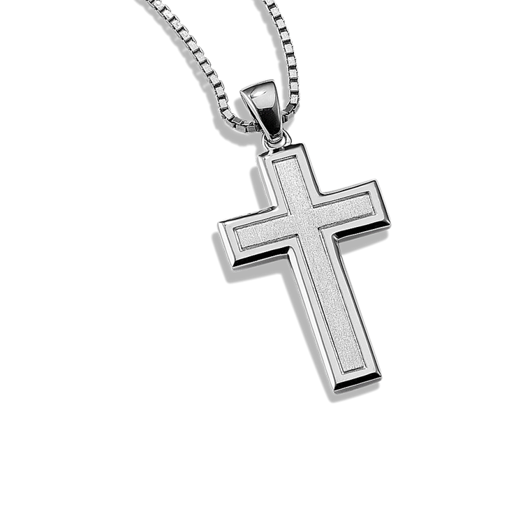 Shop Men s Cross Necklaces Gold Silver Shane Co