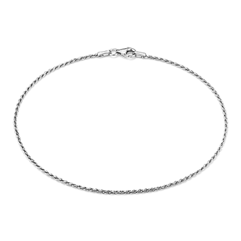 9'' Sterling Silver Rope Chain Bracelet (5.6mm) in Sterling Silver