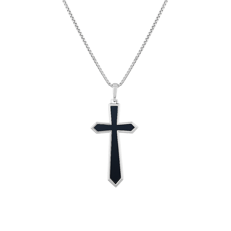 14K Gold Cross Necklace Men Sterling Silver Cross Pendants for Men Mens  Necklace Chain Cross Pendant Mens Jewelry by Twistedpendant 