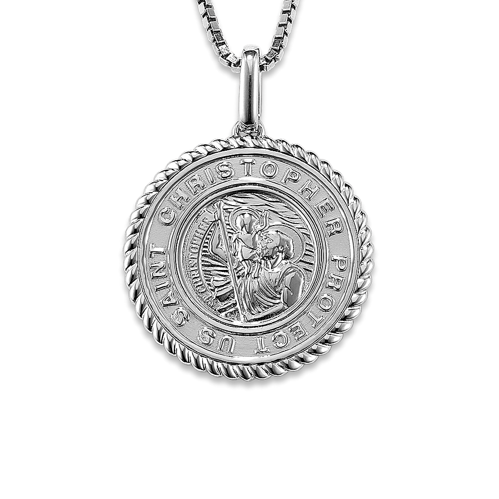 Saint Christopher Medallion Pendant (20 in)