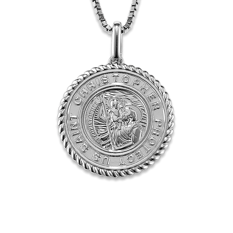Saint Christopher Medallion Pendant (20 in)