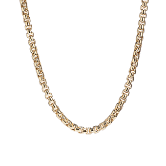 18'' 14K Yellow Gold Box Chain (3.7mm) | Shane Co.
