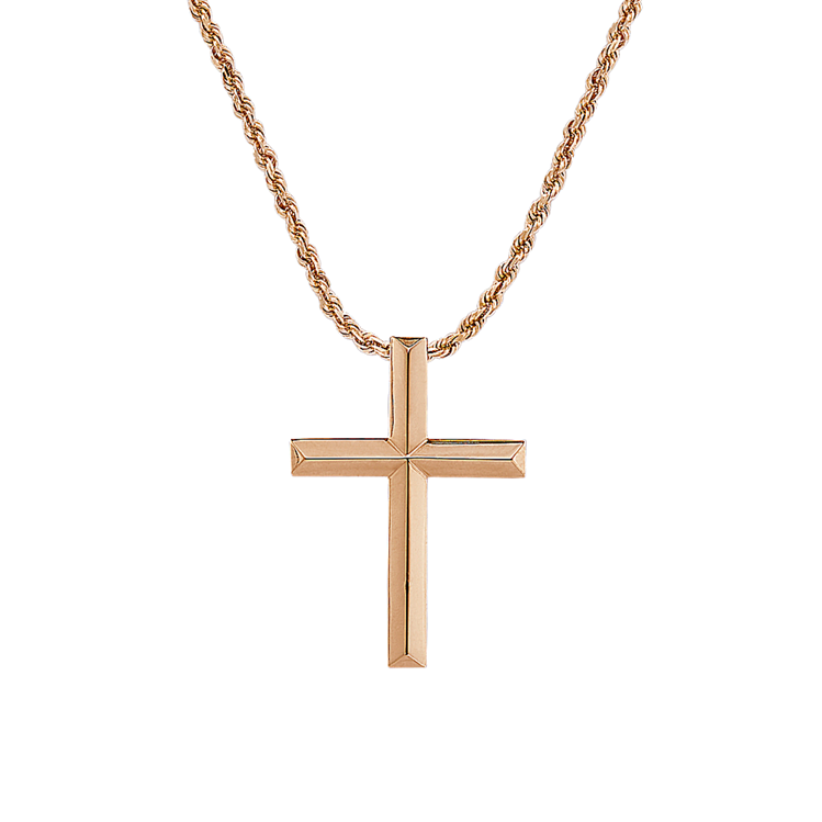 Shop Men s Cross Necklaces and Chains in Gold Silver Shane Co
