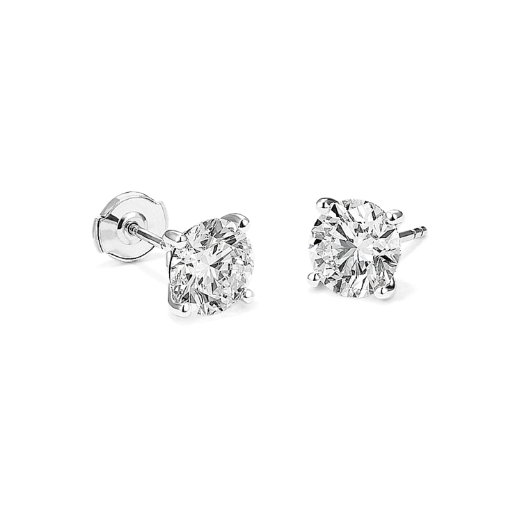 4 ct. Lab-Grown Diamond Stud Earrings in 14K White Gold