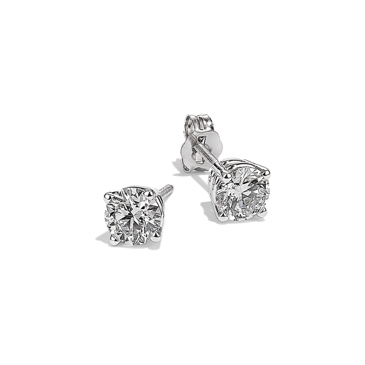 1-1/2 ct. Lab-Grown Diamond Stud Earrings in 14K White Gold
