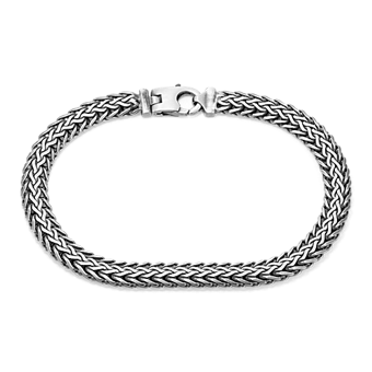 Woven Sterling Silver Knot Bracelet | Shane Co.