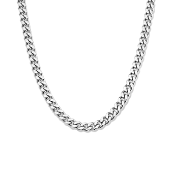 22'' Stainless Steel Miami Cuban Chain (5mm) | Shane Co.