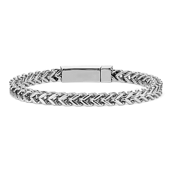 7.5'' Stainless Steel Franco Chain Bracelet (6mm) in