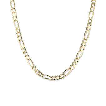 アクセサリー 14K Gold Figaro Chain BELIEVER JEWELRY 24'' 14K Gold Diamond-Cut Figaro Chain (3.8mm) | Shane Co.