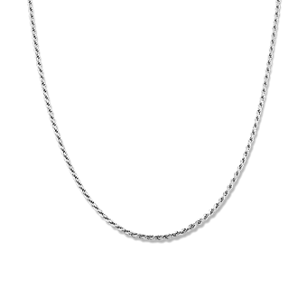 22'' Sterling Silver Knotted Cable Chain (7.4mm) in Sterling