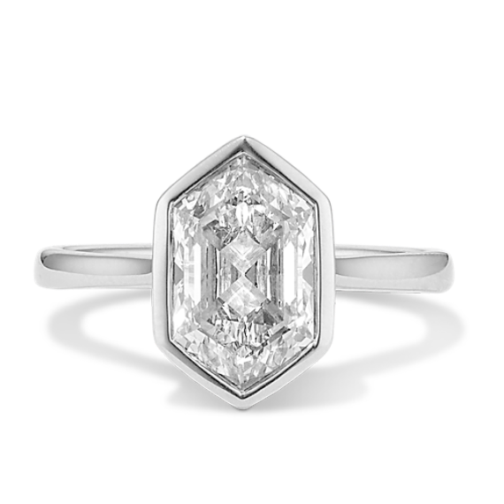 2 ct Lab-Grown Diamond Bezel Engagement Ring