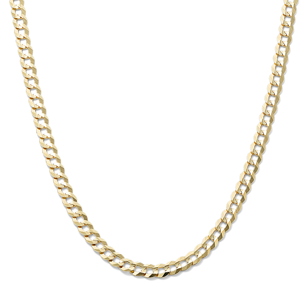 20'' 14K Yellow Gold Curb Chain (3.8mm)