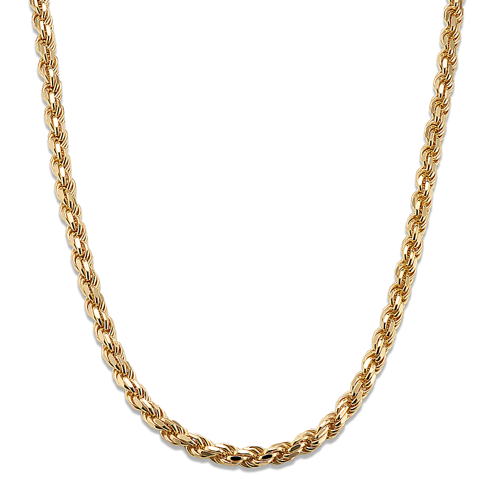 20in 14K Yellow Gold Vermeil Rope Chain (5.6mm) Shane Co.
