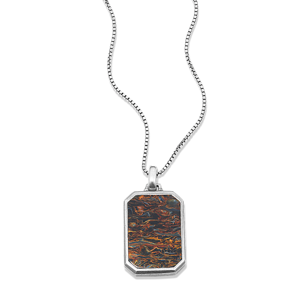Wilder Pietersite Pendant in Sterling Silver