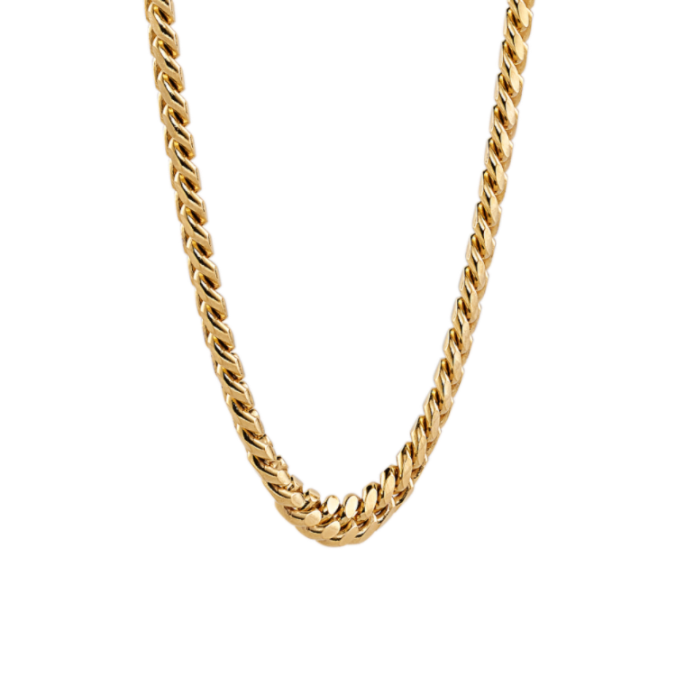 20 in Miami Cuban-Style Chain in Vermeil 14K Yellow Gold (5.3mm)