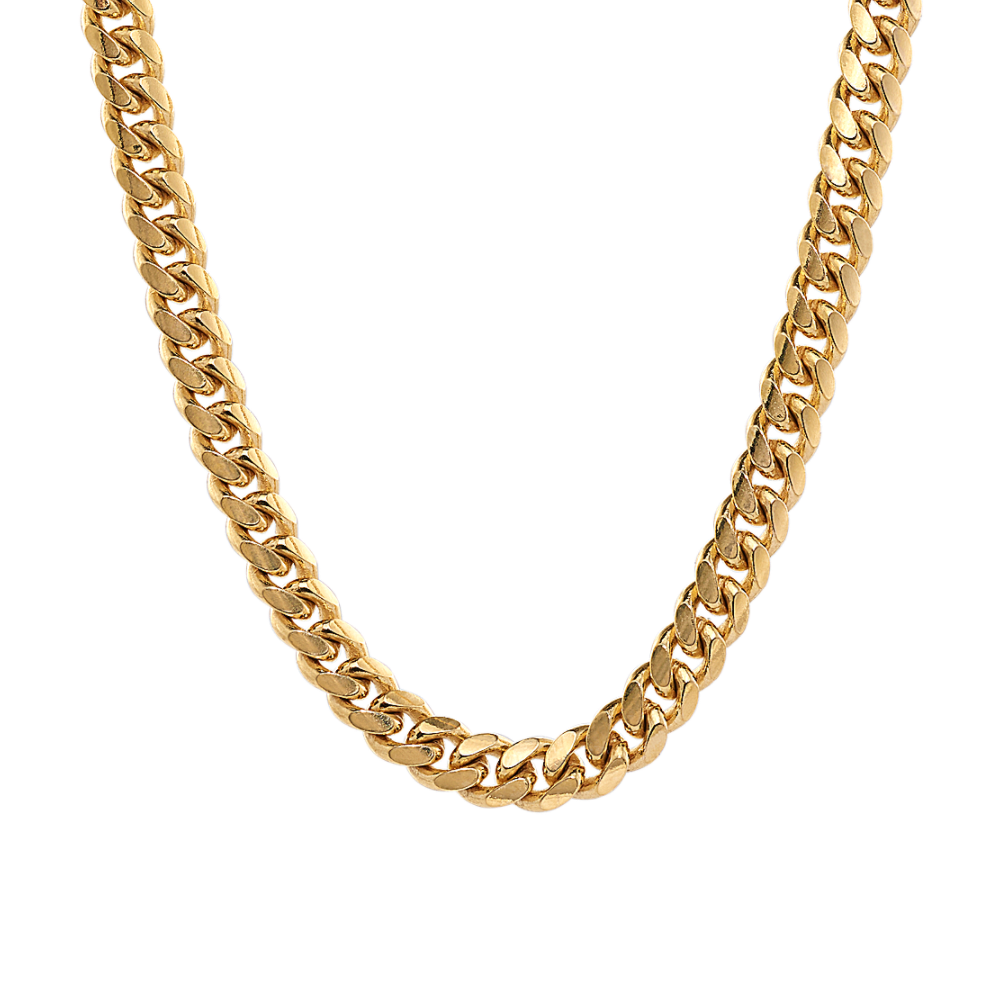 20 in Miami Cuban-Style Chain in Vermeil 14K Yellow Gold (5.3mm)