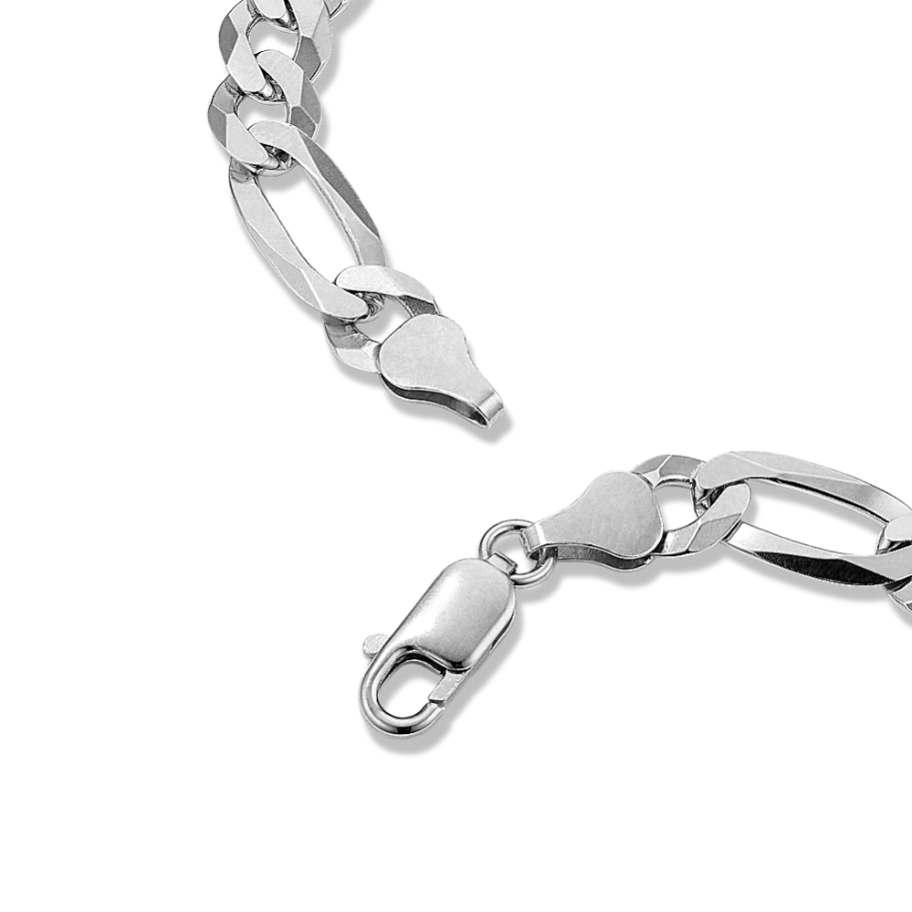 22'' Sterling Silver Figaro Chain (7mm) | Shane Co.