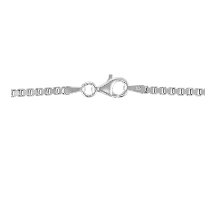 24 in Mens Bead Chain in Sterling Silver (2mm)
