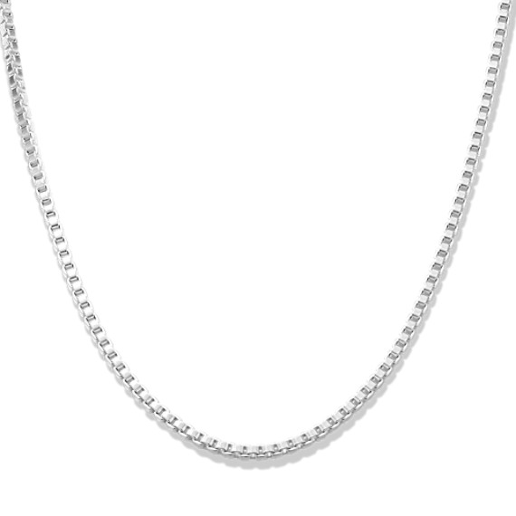Mens Bead Chain in Sterling Silver (2mm 