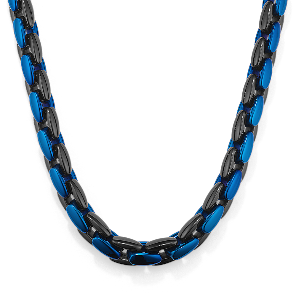 24'' Two-Tone Stainless Steel Box Chain (6.5mm)