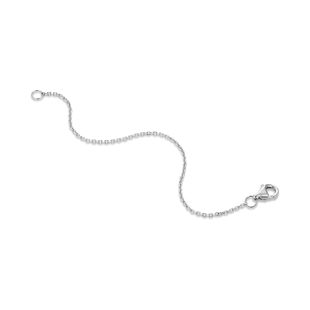 4'' 14K White Gold Cable Chain Extender (1.1mm)