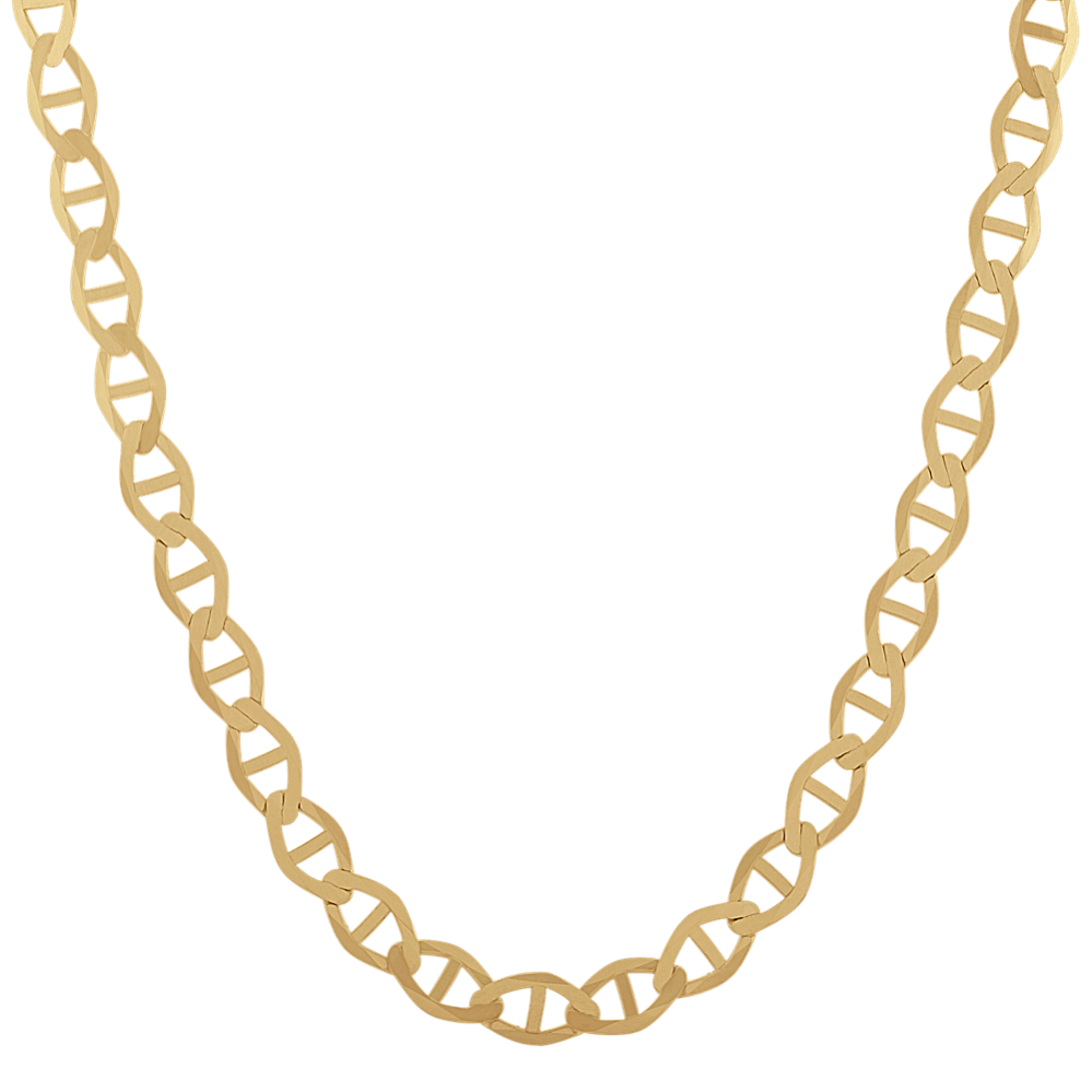 6mm Mariner Chain in 14K Yellow Gold (22 in)