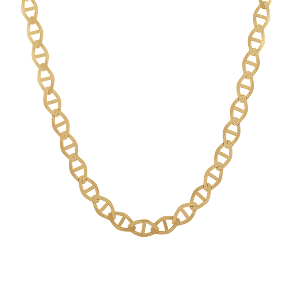 Mens 14k store gold mariner chain