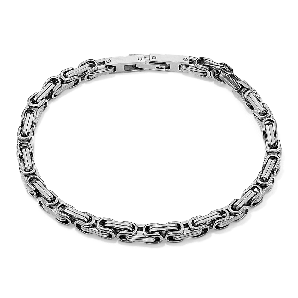 7.5'' Stainless Steel King's Chain Bracelet (4mm)