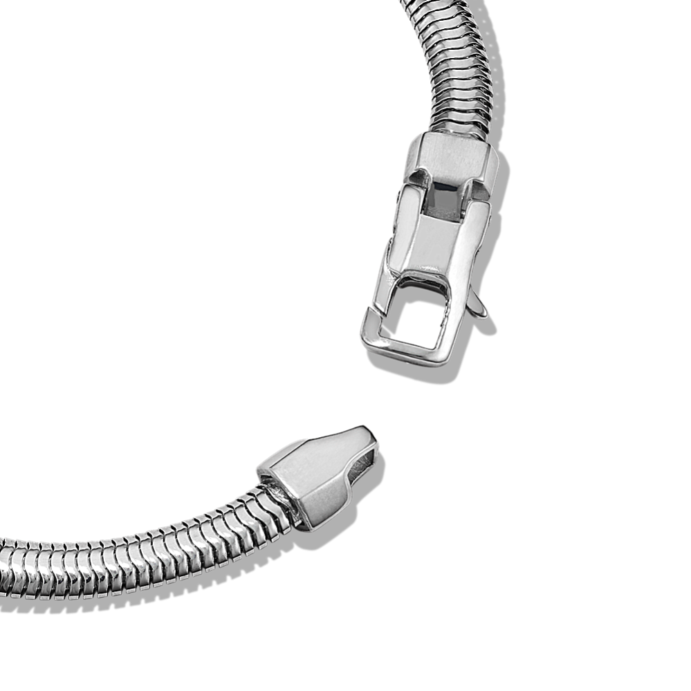 【GW SALE最終日】 Snake Bracelet Slim 7.7インチ Custom Monaco Snake Bracelet Real 925 Sterling Silver Sleek
